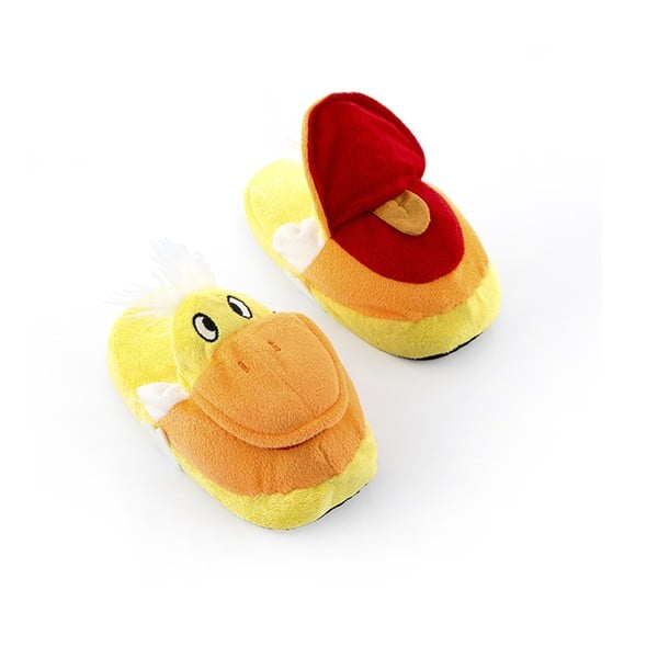 Otroški copati InnovaGoods Fluffy Slippers Duck, velikost M
