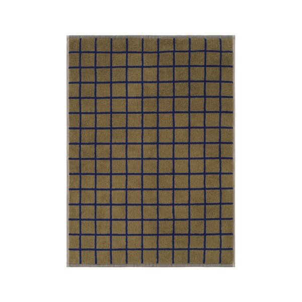 Zelena/modra bombažna brisača 50x70 cm Grid – Jotex-image-2