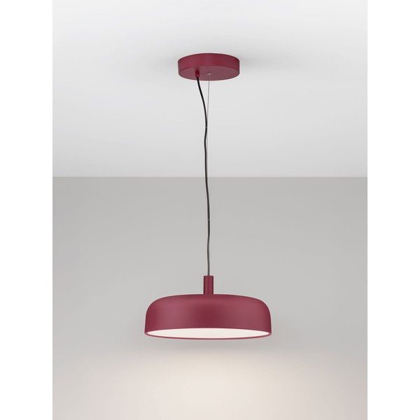 Bordo rdeča aluminijasta LED zatemnitvena viseča svetilka ø 40 cm Noelia – Nova Luce-image-2