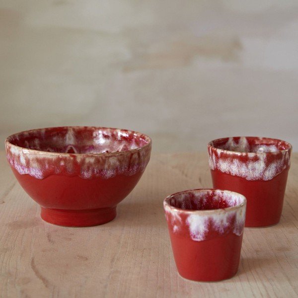 Rdeče lončene sklede v kompletu 4 ks ø 15 cm Latte – Costa Nova-image-1