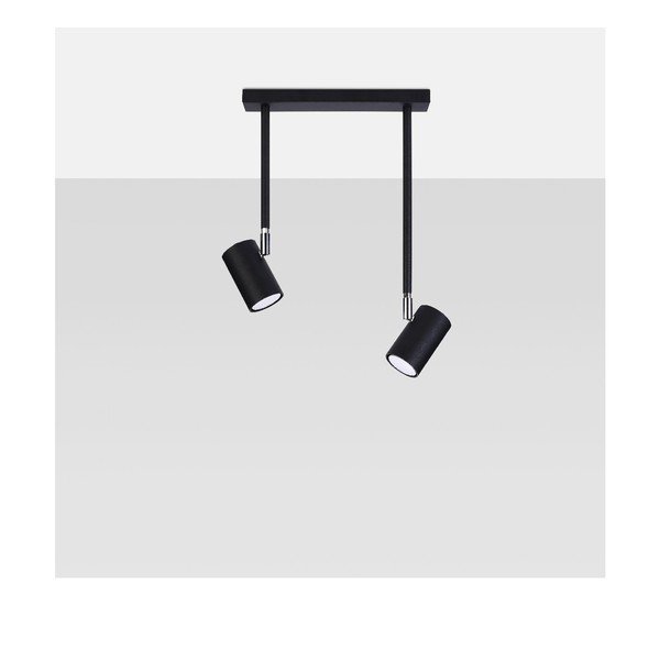 Črno točkovno svetilo 10x30 cm Jones – Sollux-image-4