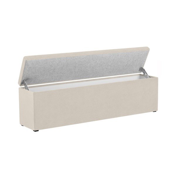Krem otoman s prostorom za shranjevanje Windsor & Co Sofas Nova, 200 x 47 cm-image-3