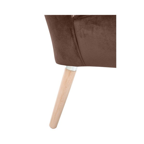 Rjav fotelj Max Winzer Neele Velvet-image-4