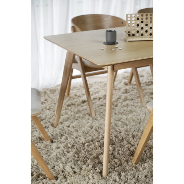 Raztegljiva jedilna miza s ploščo iz jesenovega lesa 190x90 cm Yumi - Rowico-image-1