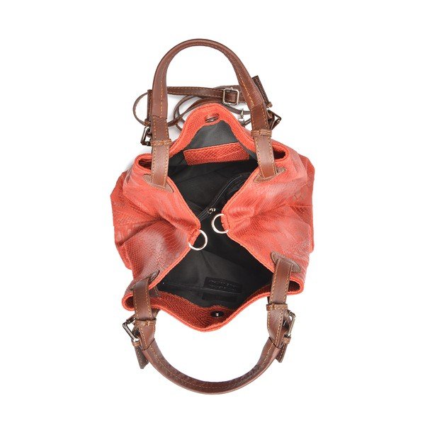 Rdeča usnjena torbica Luisa Vannini Marcelle-image-3