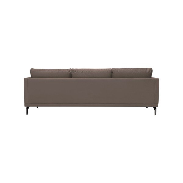 Rjava zofa z naslonom za noge v črni barvi Windsor & Co Sofas Jupiter-image-3