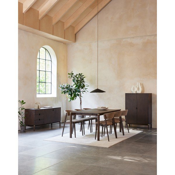 Bež/temno rjavi kovinski jedilni stoli v kompletu 2 ks Revere – Unique Furniture-image-4