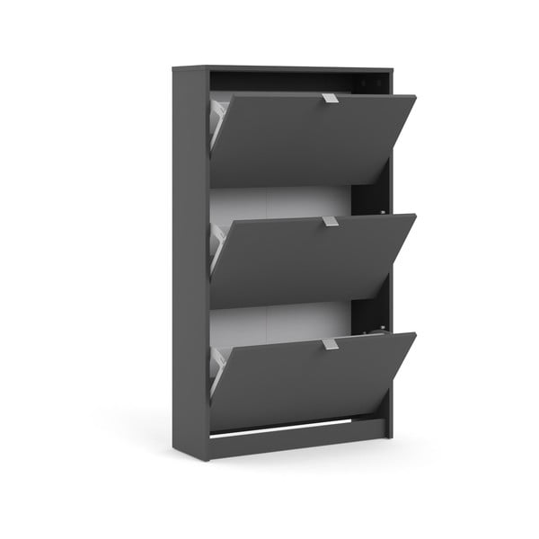 Siva preklopna omarica za čevlje Shoes – Tvilum-image-4