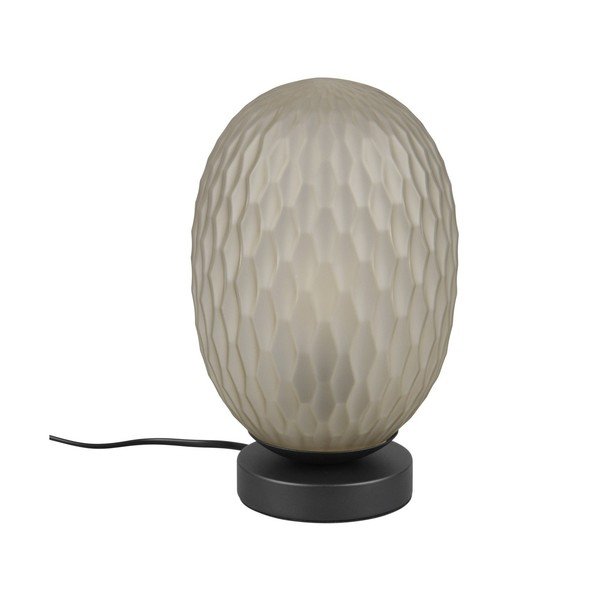 Zelena namizna svetilka s steklenim senčilom (višina 28,5 cm) Facette – Trio