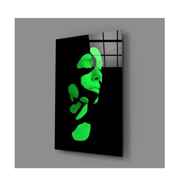 Steklena slika Insigne Fragmented Green-image-4