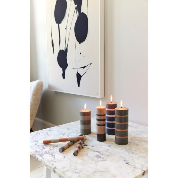 Modro-siva sveča Bahne & CO, čas gorenja 8 h-image-2