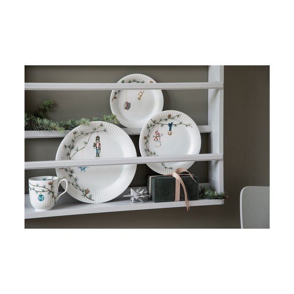 Bel porcelanast krožnik z božičnim motivom ø 22 cm Hammershøi Christmas – Kähler Design-image-3