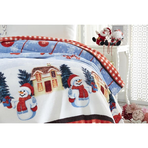 Odeja z božičnim motivom iz mešanice bombaža 150x200 cm – Mila Home-image-1