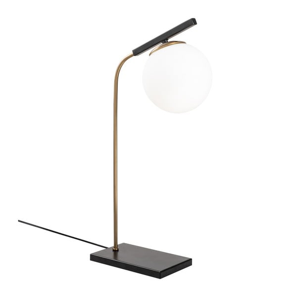 Črna kovinska namizna svetilka Opviq lights Nona-image-1