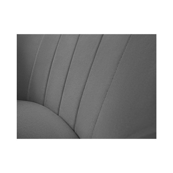 Mazzini Sofas Toscane siv fotelj, črne noge-image-4