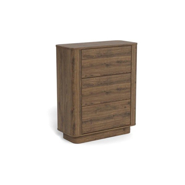 Komoda v hrastovem dekorju v temni naravni barvi 90x107x40 cm Atmore – Actona