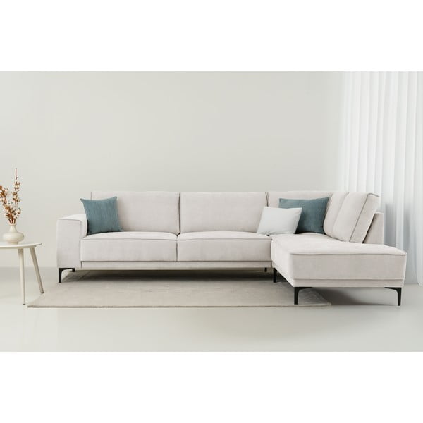 Kremno bela kotna sedežna garnitura (desni kot) Copenhagen – Scandic-image-1