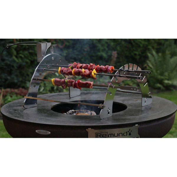 Nosilec za žar iz kromiranega jekla Rotisserie Set – Remundi-image-4