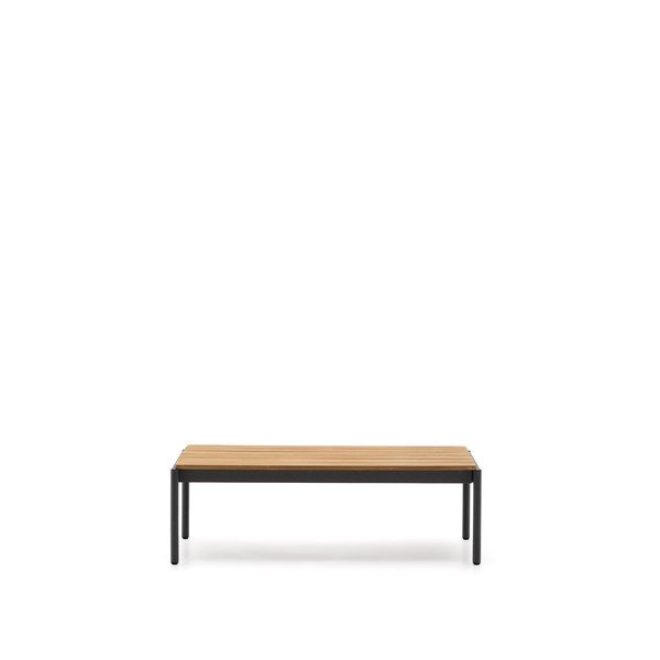 Vrtna klubska mizica iz masivnega tika 63x149 cm Sorells – Kave Home-image-4