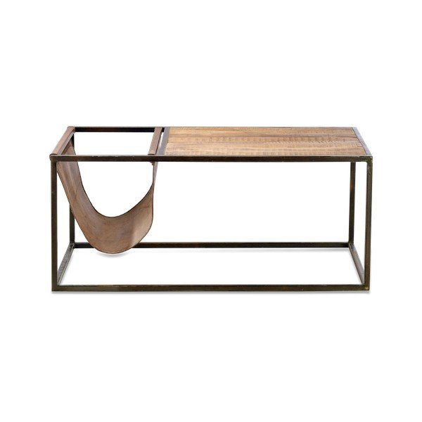 Nkuku Alera kavna mizica iz mangovega lesa in usnja