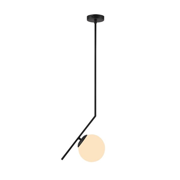 Črna viseča svetilka Squid Lighting Diagonal , višina 76 cm