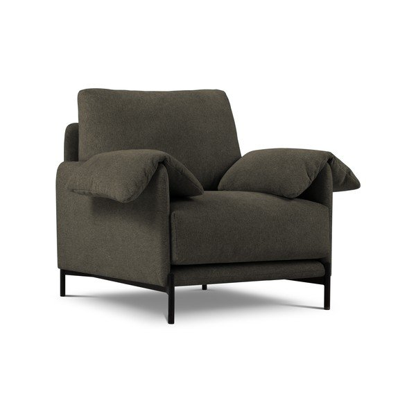 Črno-siv fotelj Interieurs 86 Zoe-image-2