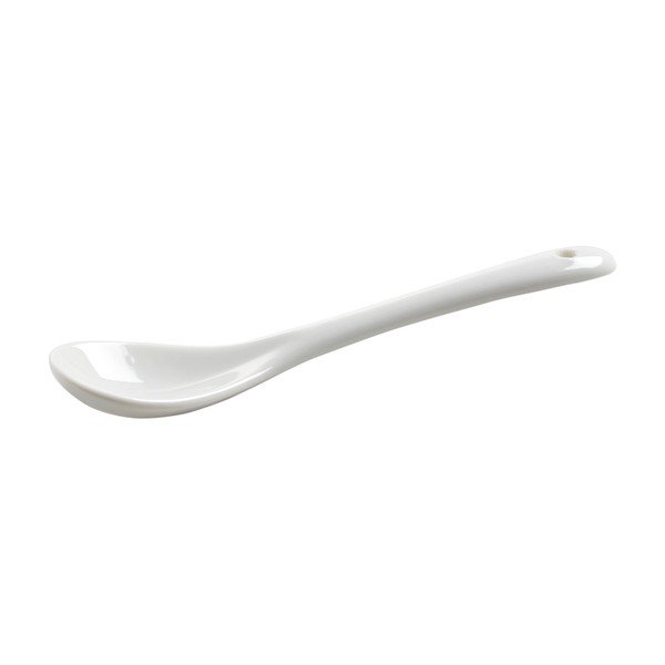 Bela porcelanasta čajna žlička Maxwell & Williams Basic