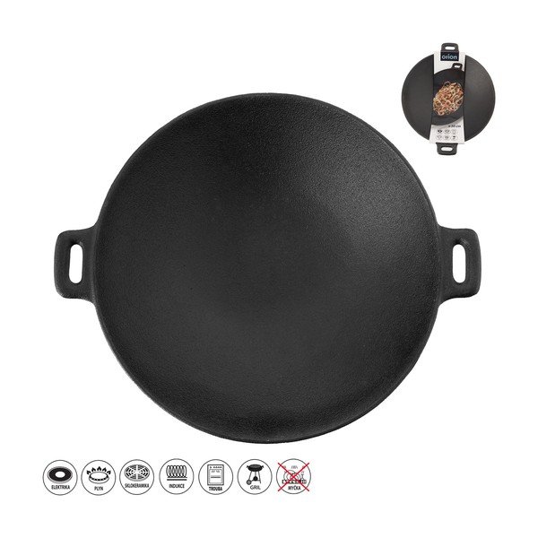 Litoželezna vok ponev ø 30 cm Litina – Orion-image-4