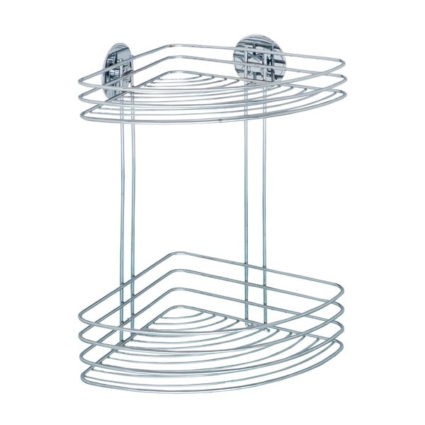 Dvonivojska kotna polica Wenko Turbo-Loc, 20 x 26,5 cm-image-1