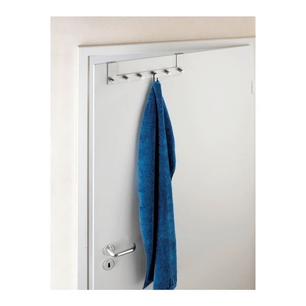 Kovinski obešalnik za vrata v srebrni barvi 39 cm Celano - Wenko-image-4