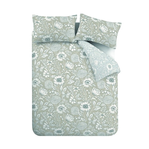 Siva posteljnina 200x200 cm Tapestry Floral - Catherine Lansfield