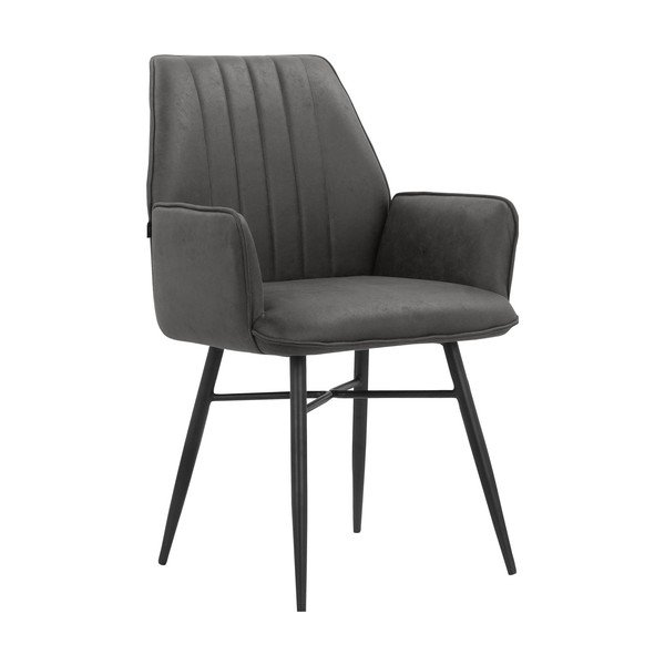 Antracitno sivi jedilni stoli v kompletu 2 ks Anzo – Støraa