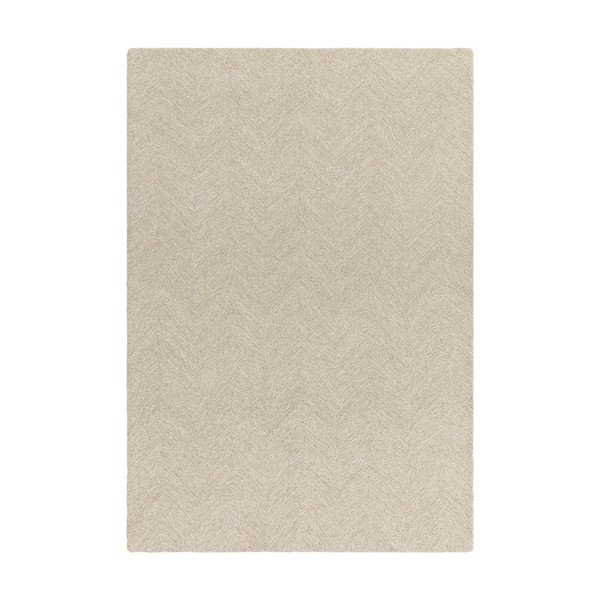 Kremno bela ročno tkana preproga iz mešanice volne 120x170 cm Theodore Chevron – Asiatic Carpets