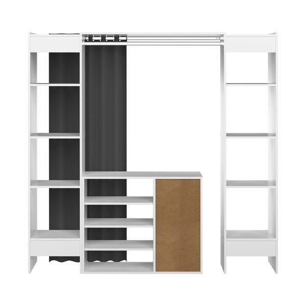 Črno-bela omara 185x182 cm Tom - TemaHome -image-3
