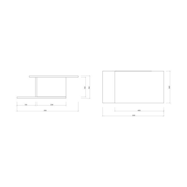 Stenska/s policami nočna omarica v hrastovem dekorju v naravni barvi Tann – noo.ma-image-2