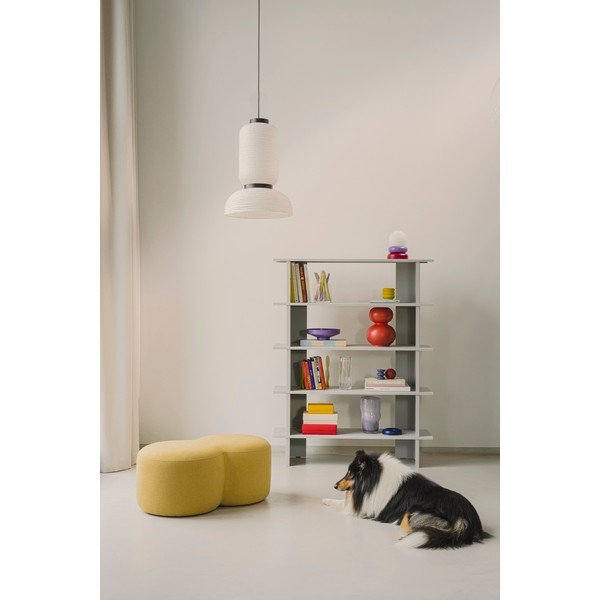 Svetlo siv kovinski regal 120x156x37 cm Hes – noo.ma-image-1