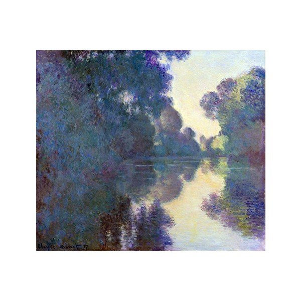 Claude Monet - Jutro na Seni pri Givernyju, 80x70 cm