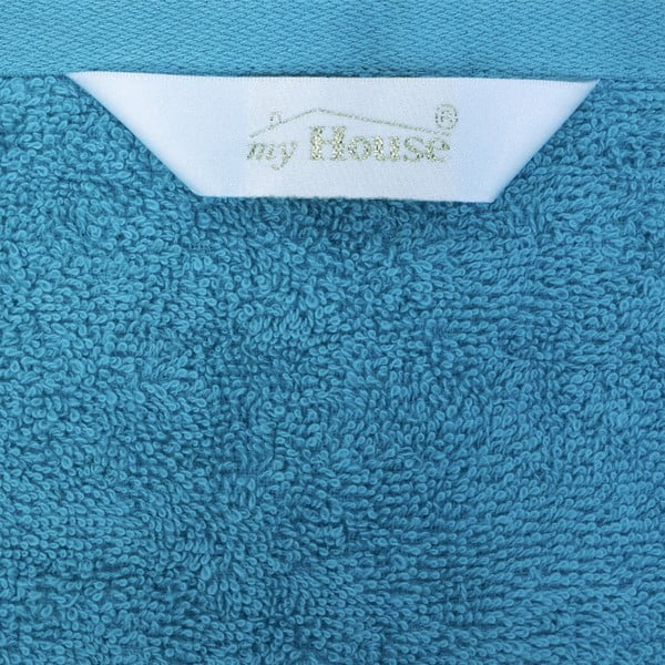 Modra bombažna brisača 50x100 cm Darwin – My House-image-3