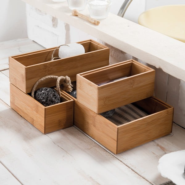 Organizator iz bambusa Compactor Woody, 30 x 15 x 6,35 cm-image-1