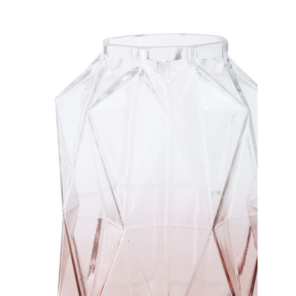 Rožnata steklena vaza (višina 28 cm) Brice – Premier Housewares-image-2