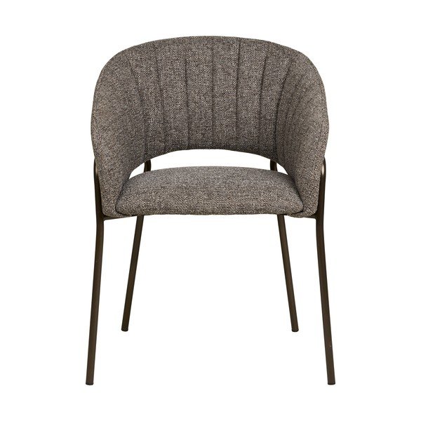 Siv jeklen jedilni stol z nasloni za roke Costa – House Nordic-image-4