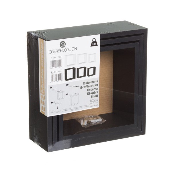 Črne police v kompletu 3 ks – Casa Selección-image-3