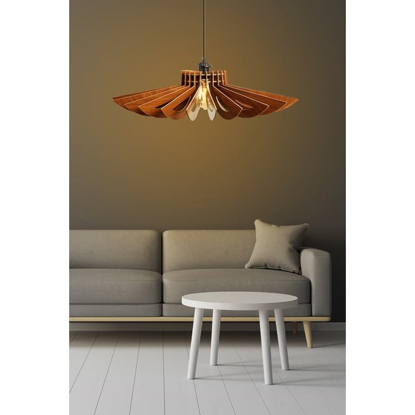 Viseča svetilka v naravni barvi ø 68 cm – Opviq lights-image-2