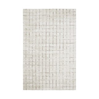 Kremno bela pralna ročno tkana bombažna preproga 200x300 cm Mosaic – Lorena Canals