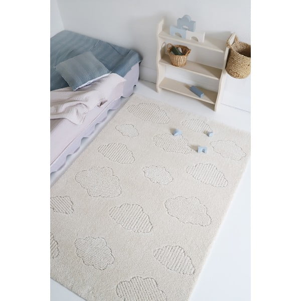 Kremno bela otroška preproga 140x200 cm Nouby M – Nattiot-image-3