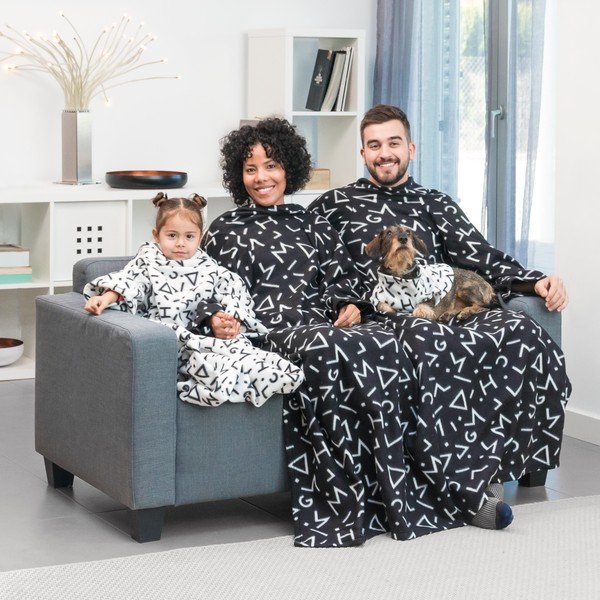 Bela otroška odeja z rokavi InnovaGoods Snug Symbols Kangoo-image-1