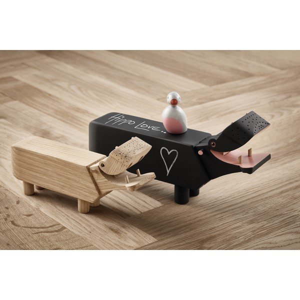 Kipec iz masivnega hrasta Kay Bojesen Denmark Hippo-image-1