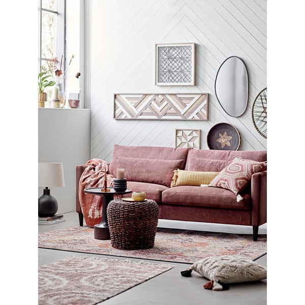 Lesena stenska dekoracija 122x33 cm Lunna - Bloomingville-image-1