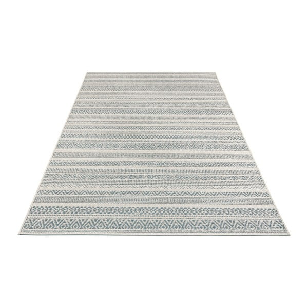 Svetlo krem in modra zunanja preproga Elle Decoration Bloom Torcy, 200 x 290 cm-image-2