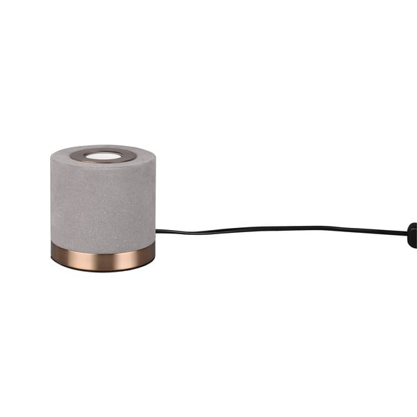 Siva žametna namizna svetilka (višina 11 cm) Judy – Trio-image-3